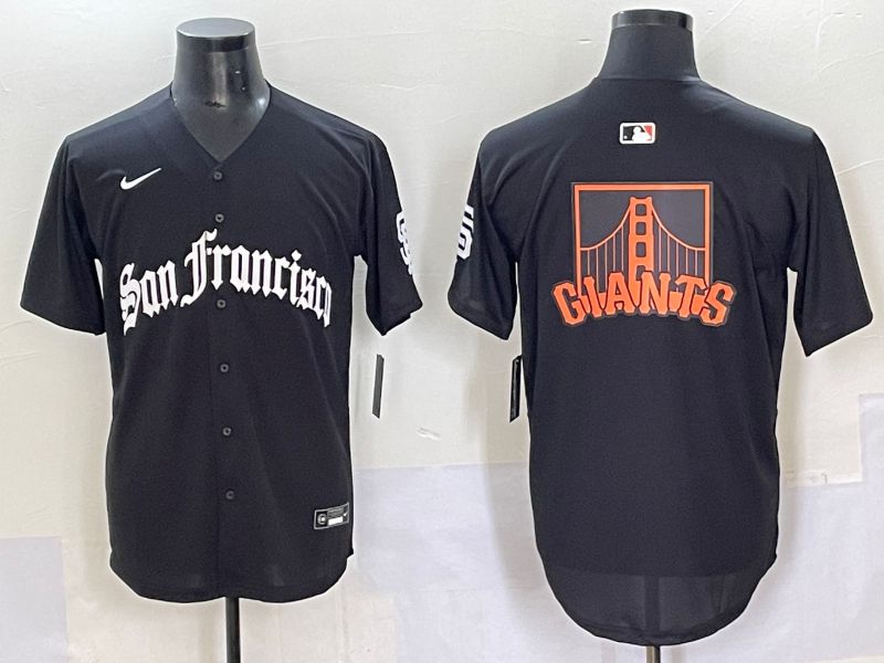 Men 2025 San Francisco Giants Blank Black Five generations Joint Name Nike MLB Jersey style 1->san francisco giants->MLB Jersey